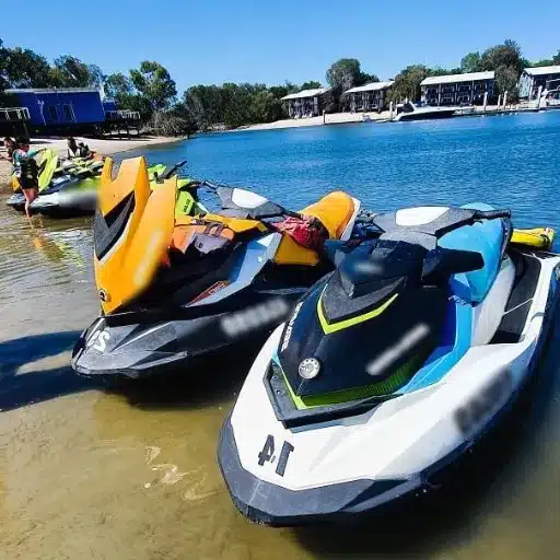 can you start a jet ski on land