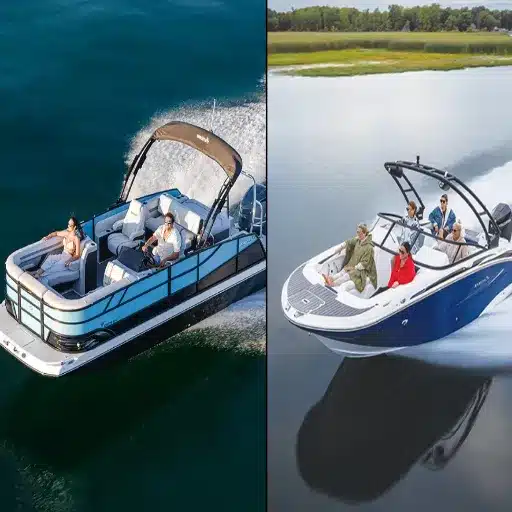 deck boat vs pontoon